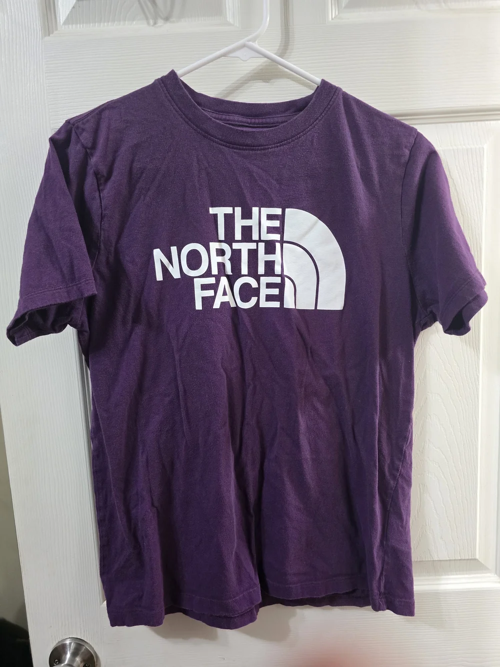 The North Face Purple Short Sleeve Logo Tee - Picture 1 of 3